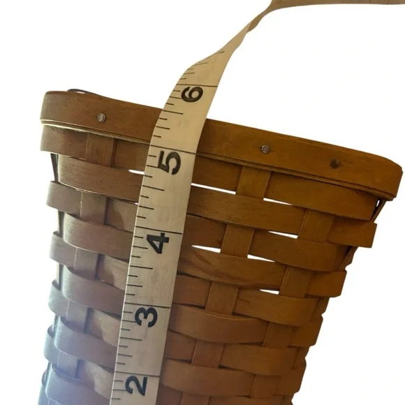 Longaberger basket small tapered brown liner - Picture 6 of 9